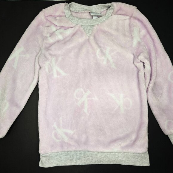 Size 6 Girls Calvin Klein Plush Sweatshirt - Picture 1 of 2